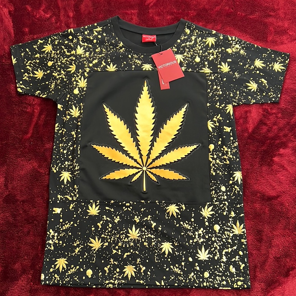 Brand new black and gold T shirt
